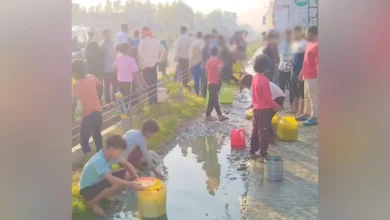 Kaushambi highway accident, DCM tanker collision, diesel leak highway