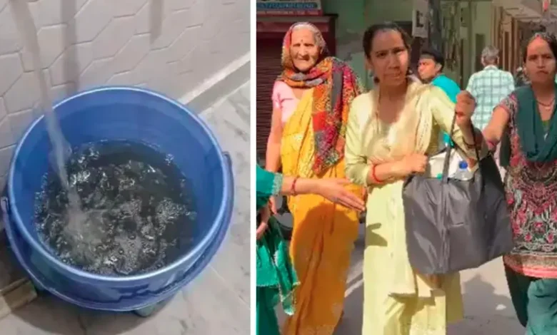 Mandawali water problem, dirty water supply Delhi,