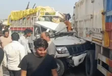 Kaushambi accident, pickup trailer collision, road accident India