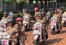 Mission Shakti 5 Noida, Noida police bike rally, women safety