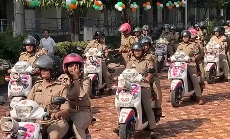 Mission Shakti 5 Noida, Noida police bike rally, women safety