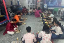 Noida Navratri event, Kanjak pujan ceremony, Maa ki chowki Noida