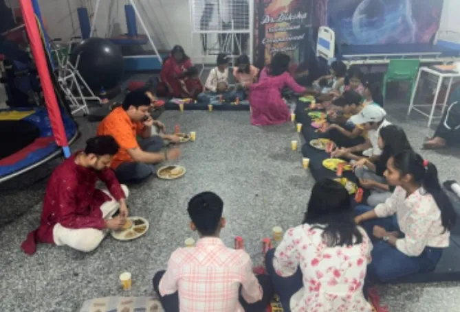 Noida Navratri event, Kanjak pujan ceremony, Maa ki chowki Noida