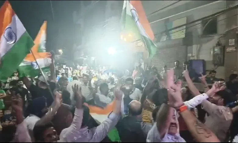 India wins T20 World Cup 2026 celebrations, Team India victory streets Delhi