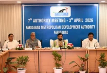 Faridabad FMDA meeting, Nayab Singh Saini news, 988 crore development