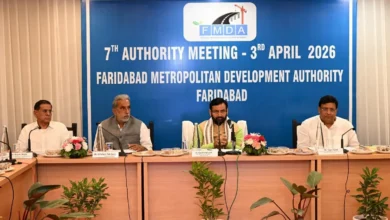 Faridabad FMDA meeting, Nayab Singh Saini news, 988 crore development