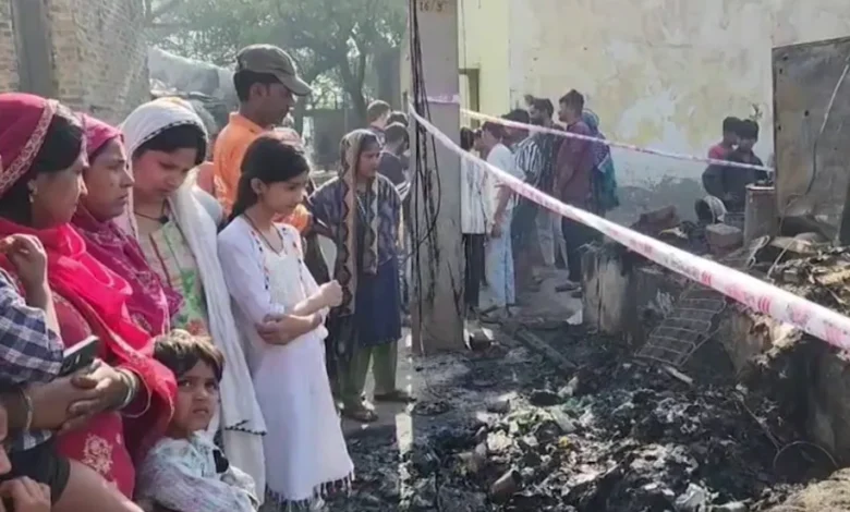 Rohini fire incident, Delhi slum fire, family death fire case, Delhi fire news