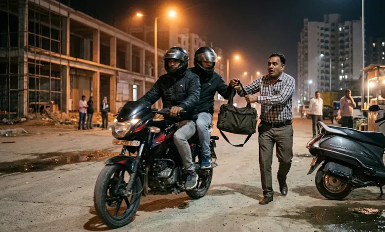 greater noida robbery case, bisrakh loot incident news, businessman