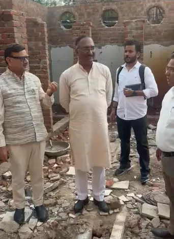 Krishna Nagar development, sewer line project Delhi, sanitation improvemen