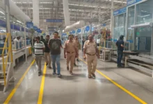 Greater Noida industrial safety, DCP Praveen Ranjan Singh inspection