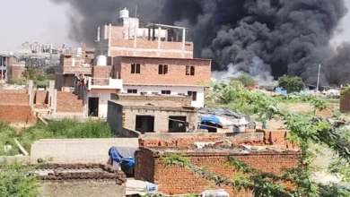Noida fire news, Kakrala fire, scrap godown fire, Phase 2 police Noida,