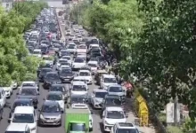 Akshardham traffic jam, Chilla border jam, Delhi traffic update, Noida strike traffic