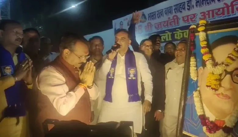 Ambedkar Jayanti celebration, 135 kg cake event Delhi,