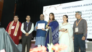 Om Birla speech, Maharaja Agrasen College fest