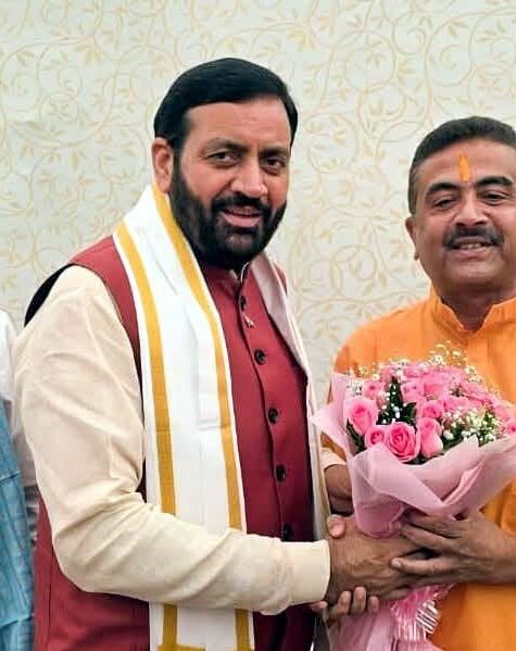 Nayab Singh Saini Bengal visit: पश्चिम बंगाल में नई सरकार के शपथ ग्रहण समारोह में शामिल हुए मुख्यमंत्री नायब सिंह सैनी
