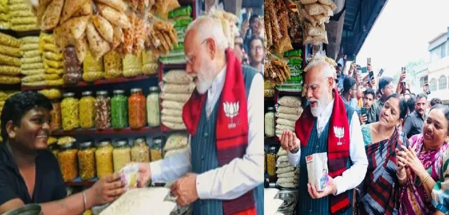 Modi Jhalmuri Moment: मोदी की सड़क किनारे की झालमुड़ी से ‘लोकल भारत’ को सलाम Modi Jhalmuri Moment: मोदी की सड़क किनारे की झालमुड़ी से ‘लोकल भारत’ को सलाम