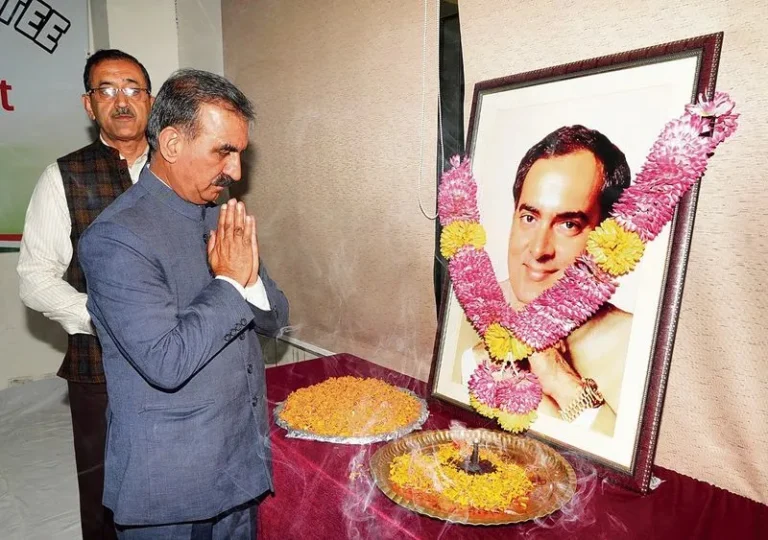Rajiv Gandhi Death Anniversary: राजीव गांधी की पुण्यतिथि पर मुख्यमंत्री सुखविंदर सिंह सुक्खू ने दी श्रद्धांजलि, आतंकवाद के खिलाफ एकजुट रहने का संदेश