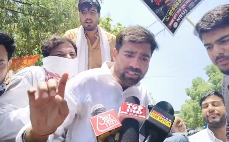 CBSE Protest Delhi, NSUI Protest, Dharmendra Pradhan