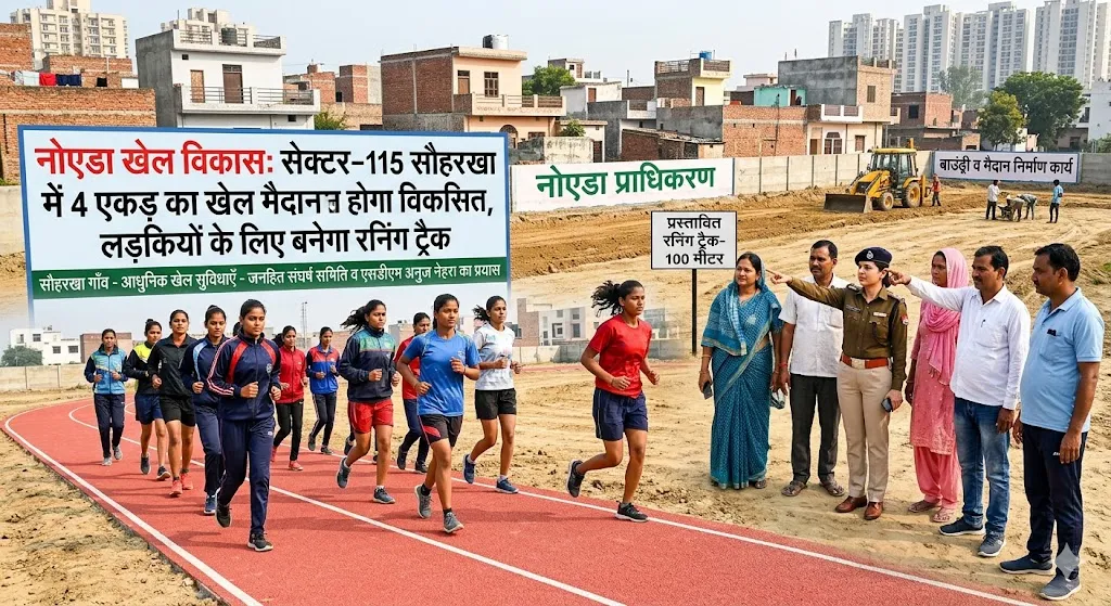 Noida Sports Development: सौहरखा में 4 एकड़ का खेल मैदान होगा विकसित, लड़कियों के लिए बनेगा रनिंग ट्रैक Noida Sports Development: सौहरखा में 4 एकड़ का खेल मैदान होगा विकसित, लड़कियों के लिए बनेगा रनिंग ट्रैक