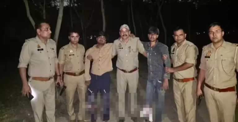 Noida Encounter: नोएडा में पुलिस और बदमाशों के बीच मुठभेड़, हत्या के आरोपी दो बदमाश गोली लगने के बाद गिरफ्तार