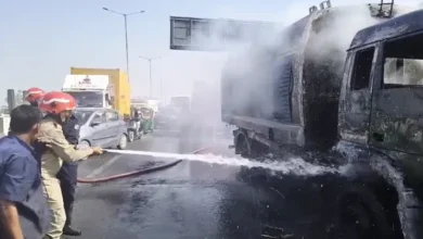 Geeta Colony Flyover Fire