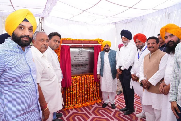 Punjab : मुख्यमंत्री भगवंत सिंह मान ने समाना में खेल स्टेडियम की आधारशिला रखी; नशे के खिलाफ खेलों को सबसे प्रभावी हथियार बताया