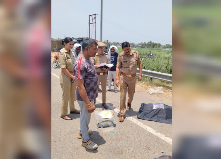 Uttar Pradesh : हापुड़ में NH-9 बाइक-ट्रक टक्कर, दो दोस्तों की मौके पर मौत, बाइक क्षतिग्रस्त