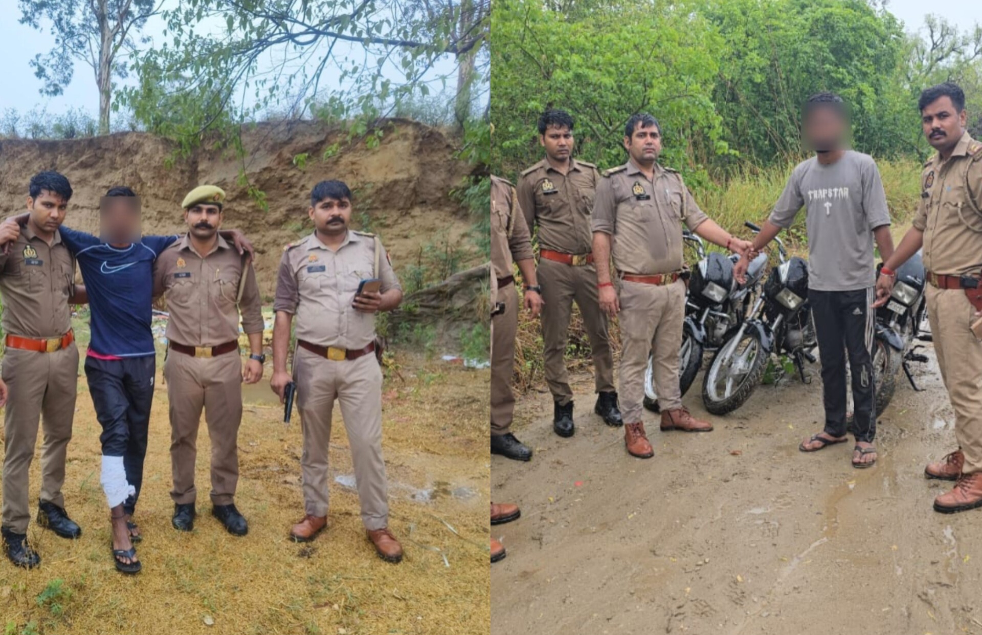 Uttar Pradesh : हापुड़ पुलिस की मुठभेड़ में अंतरराज्यीय गिरोह के दो बदमाश गिरफ्तार, चार बाइक और हथियार बरामद Uttar Pradesh : हापुड़ पुलिस की मुठभेड़ में अंतरराज्यीय गिरोह के दो बदमाश गिरफ्तार, चार बाइक और हथियार बरामद