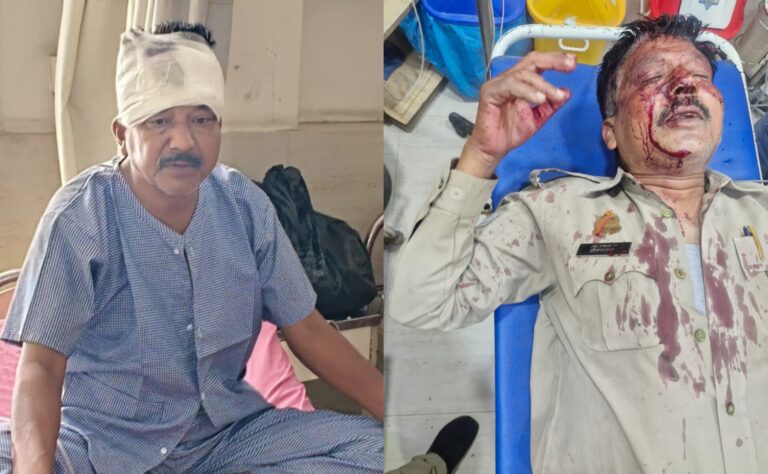 Uttar Pradesh : हापुड़ में शराब लेकर जा रहे युवकों ने पुलिस पर किया हमला, दो सिपाही घायल, एक के सिर में गंभीर चोट