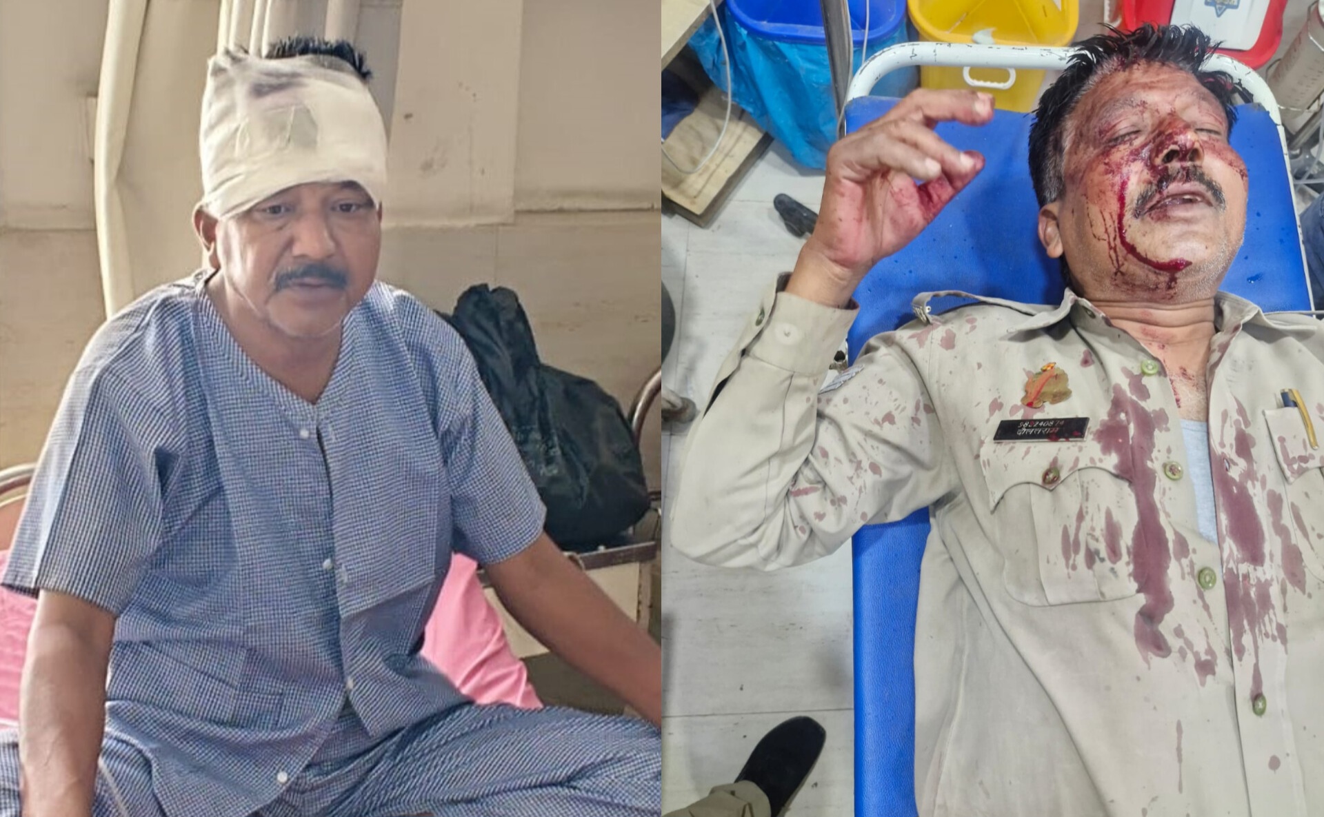 Uttar Pradesh : हापुड़ में शराब लेकर जा रहे युवकों ने पुलिस पर किया हमला, दो सिपाही घायल, एक के सिर में गंभीर चोट Uttar Pradesh : हापुड़ में शराब लेकर जा रहे युवकों ने पुलिस पर किया हमला, दो सिपाही घायल, एक के सिर में गंभीर चोट