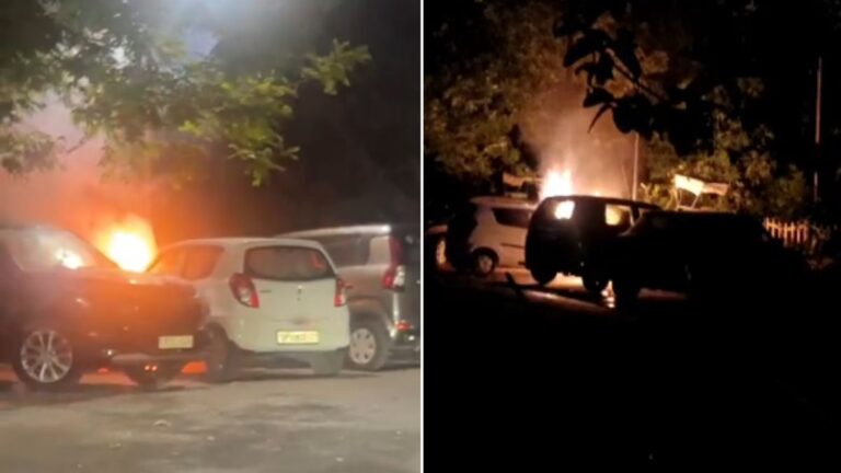 Noida: बिजली के खंभे में शॉर्ट सर्किट से लगी आग, दो कारें जलकर क्षतिग्रस्त; बड़ा हादसा टला