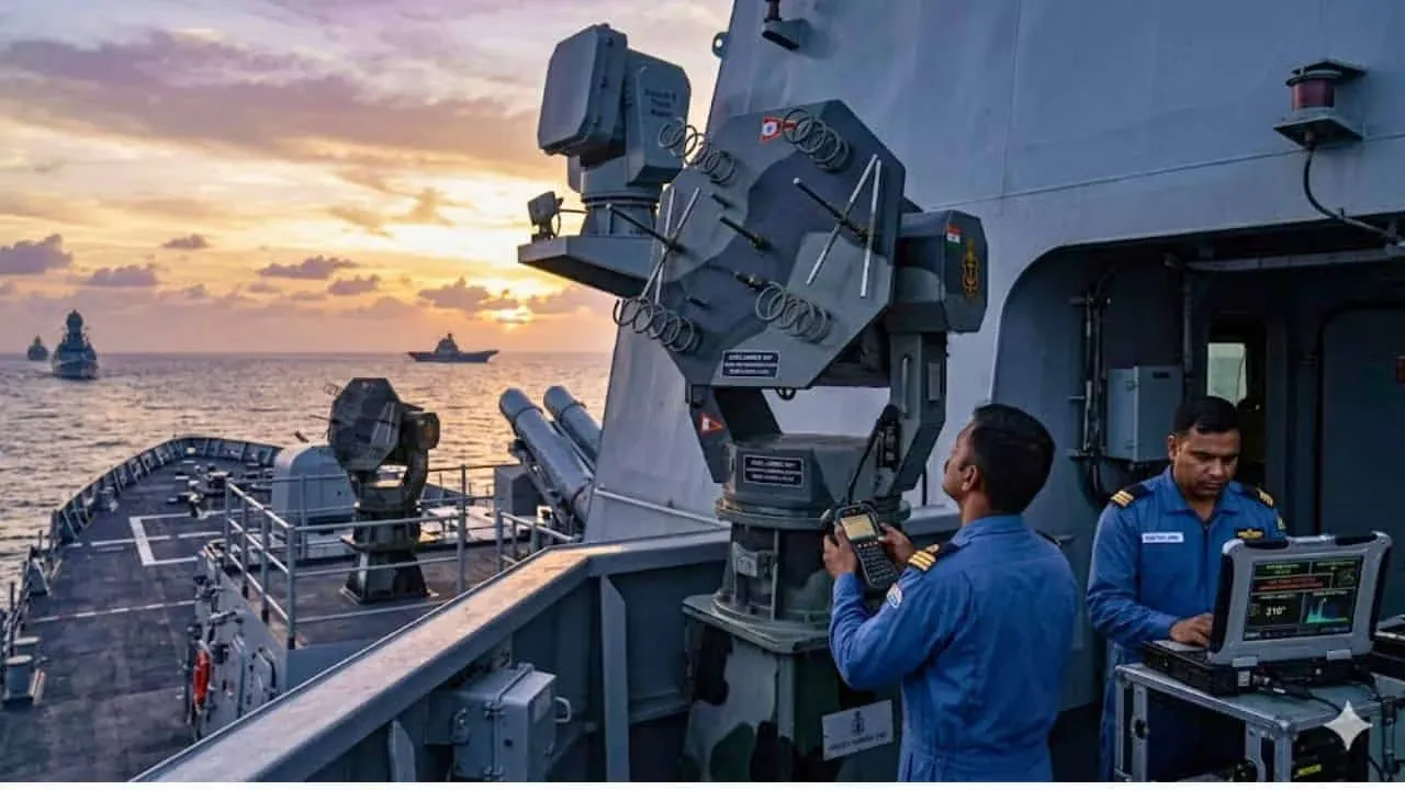 Indian Navy: भारतीय नौसेना को मिलेगी स्वदेशी इलेक्ट्रॉनिक सुरक्षा कवच, 449 करोड़ रुपये में खरीदे जाएंगे 20 अत्याधुनिक जीपीएस जैमर Indian Navy: भारतीय नौसेना को मिलेगी स्वदेशी इलेक्ट्रॉनिक सुरक्षा कवच, 449 करोड़ रुपये में खरीदे जाएंगे 20 अत्याधुनिक जीपीएस जैमर