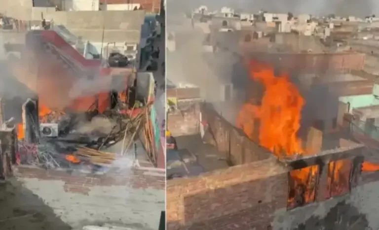 Greater Noida Fire: दादरी में मकान की छत पर लगी भीषण आग, टेंट का सामान और लकड़ी जलकर राख