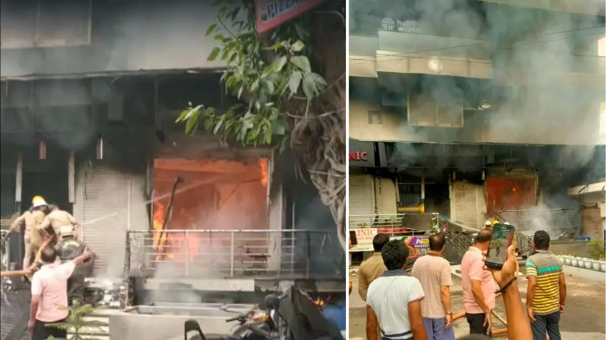 Noida fire: नोएडा के रेस्टोरेंट में रेफ्रिजरेटर का कंप्रेशर फटने से लगी भीषण आग, 18 लोगों को सुरक्षित निकाला गया Noida fire: नोएडा के रेस्टोरेंट में रेफ्रिजरेटर का कंप्रेशर फटने से लगी भीषण आग, 18 लोगों को सुरक्षित निकाला गया