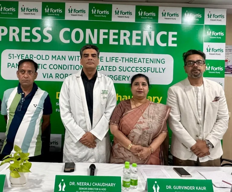 Robotic surgery success:  दुर्लभ पैंक्रियाटिक जटिलता से पीड़ित मरीज का रोबोटिक सर्जरी से सफल उपचार, फोर्टिस के डॉक्टरों ने बचाई जान