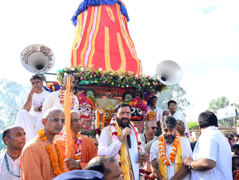 Haryana: भगवान श्री जगन्नाथ की रथ यात्रा भारतीय संस्कृति, समरसता और सेवा का जीवंत प्रतीक: मुख्यमंत्री