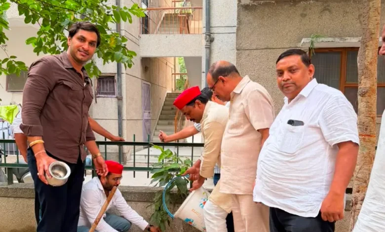 PDA Tree Plantation, Samajwadi Party, Noida News,