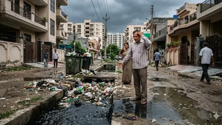 Greater Noida West: बारिश से पहले नालियों की सफाई नहीं होने से बढ़ी चिंता, जलभराव का खतरा मंडराया