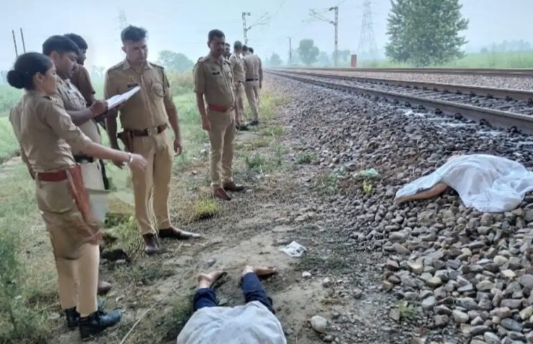 Uttar Pradesh : हापुड़ में ट्रेन की चपेट में आने से युवती की मौत