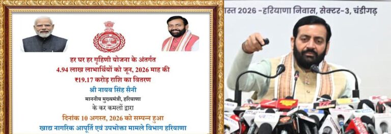 Haryana Welfare Scheme: मुख्यमंत्री ने 50 लाख से अधिक लाभार्थियों के खातों में डाली 1,595 करोड़ रुपये से अधिक की राशि