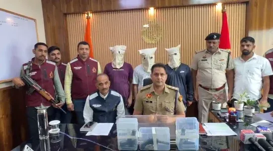 crime arrest, Faridabad crime, illegal weapons, Haryana Police, weapon recovery