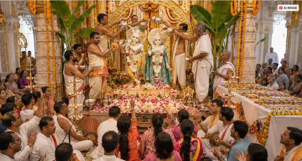 Balram Purnima: नोएडा के मंदिरों में गूंजा हरिनाम संकीर्तन, कृष्ण-बलराम का हुआ भव्य अभिषेक Balram Purnima: नोएडा के मंदिरों में गूंजा हरिनाम संकीर्तन, कृष्ण-बलराम का हुआ भव्य अभिषेक