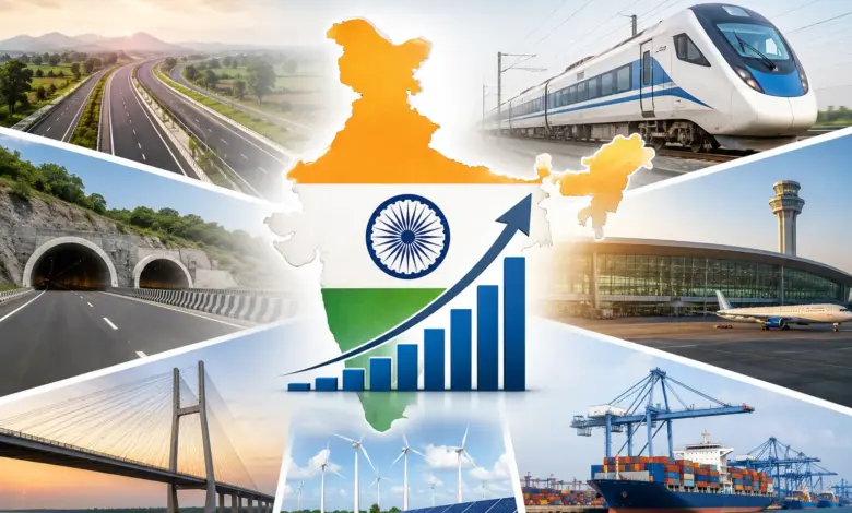 Infrastructure Development, Indian Highways, Railway Electrification, Startup India, Economic Growth