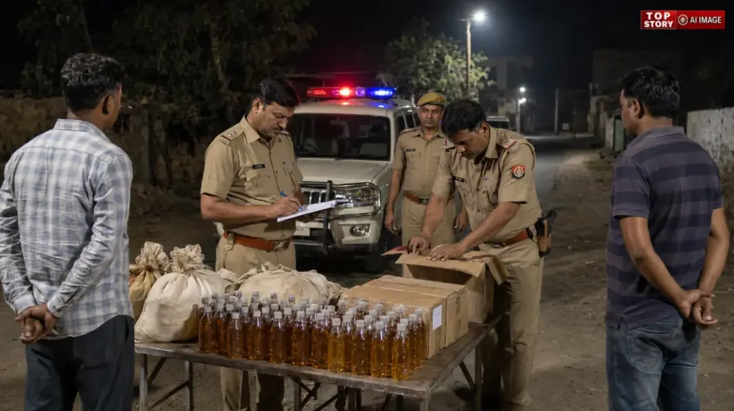 Liquor Smuggling: रबूपुरा में दो अलग-अलग स्थानों से शराब तस्कर गिरफ्तार, देसी शराब बरामद Liquor Smuggling: रबूपुरा में दो अलग-अलग स्थानों से शराब तस्कर गिरफ्तार, देसी शराब बरामद
