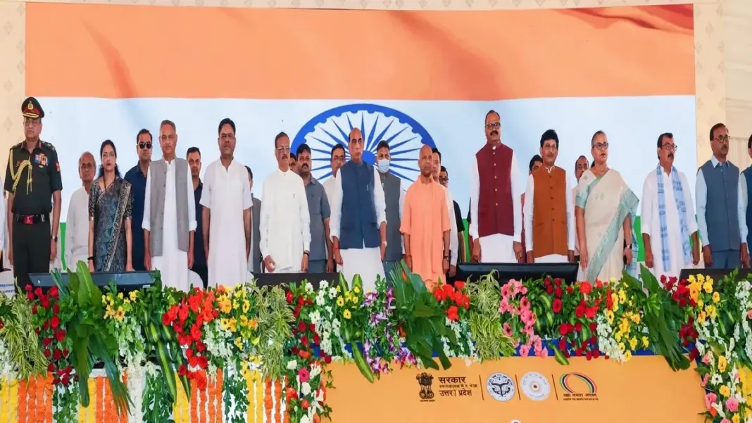 Lucknow Cantonment Development: लखनऊ छावनी को 100 करोड़ रुपये से अधिक की विकास रफ्तार, राजनाथ सिंह और योगी आदित्यनाथ ने 14 परियोजनाओं का किया भूमिपूजन Lucknow Cantonment Development: लखनऊ छावनी को 100 करोड़ रुपये से अधिक की विकास रफ्तार, राजनाथ सिंह और योगी आदित्यनाथ ने 14 परियोजनाओं का किया भूमिपूजन