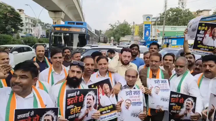 Congress Protest, Rahul Gandhi FIR, Mallikarjun Kharge, Delhi Congress Protest, Preet Vihar Protest