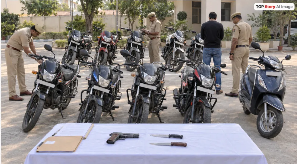 Bike Theft Gang: नाबालिगों को रुपये का लालच देकर करवाता था बाइक चोरी, आरोपी गिरफ्तार; नौ बाइक और एक स्कूटी बरामद Bike Theft Gang: नाबालिगों को रुपये का लालच देकर करवाता था बाइक चोरी, आरोपी गिरफ्तार; नौ बाइक और एक स्कूटी बरामद