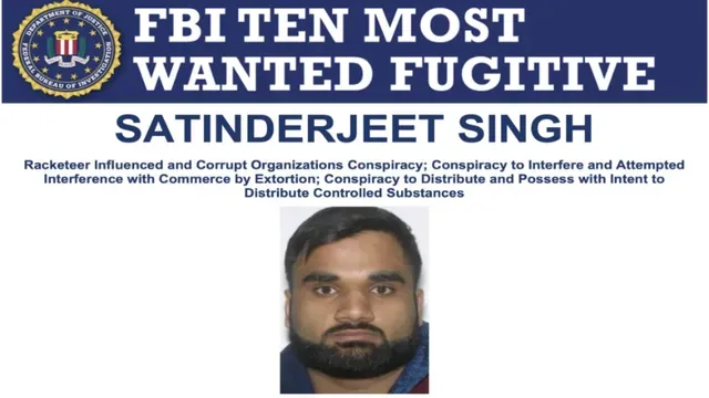 FBI Most Wanted: गोल्डी बराड़ टेन मोस्ट वांटेड सूची में शामिल, सूचना पर 1 मिलियन डॉलर इनाम Goldy Brar, FBI Most Wanted, FBI Ten Most Wanted, Lawrence Bishnoi Gang, US Crime