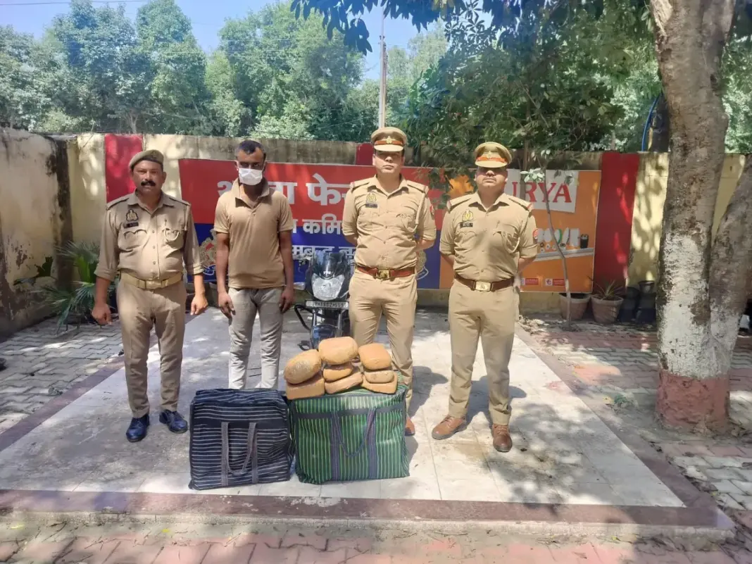 Noida Police: 41.4 किलो गांजे के साथ तस्कर गिरफ्तार, बिहार से ट्रेन के जरिए लाता था नशा Noida Police: 41.4 किलो गांजे के साथ तस्कर गिरफ्तार, बिहार से ट्रेन के जरिए लाता था नशा