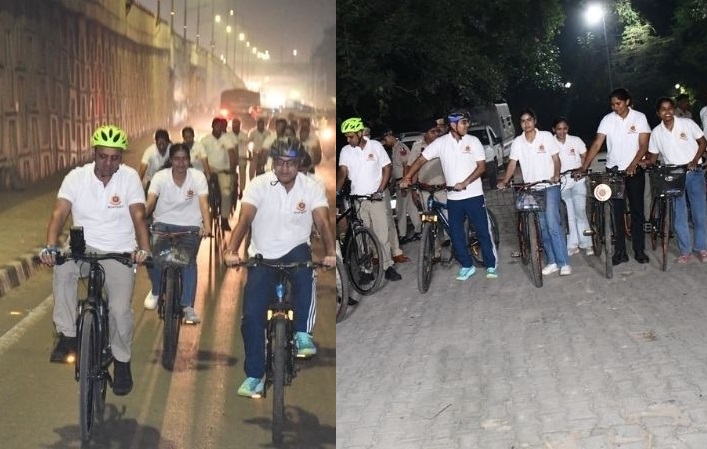 Women Safety Patrol: पूर्वी दिल्ली में महिलाओं की सुरक्षा के लिए रात में साइकिल से गश्त, DCP राजीव कुमार की नई पहल Women Safety Patrol, East Delhi Police, DCP Rajiv Kumar, Delhi Police Night Patrol, Women Safety Delhi